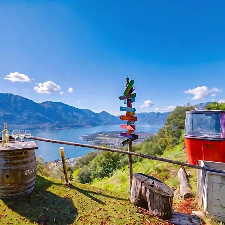 Chalet Rustico La Tavolozza 360° View - Happy Brione sopra Minusio